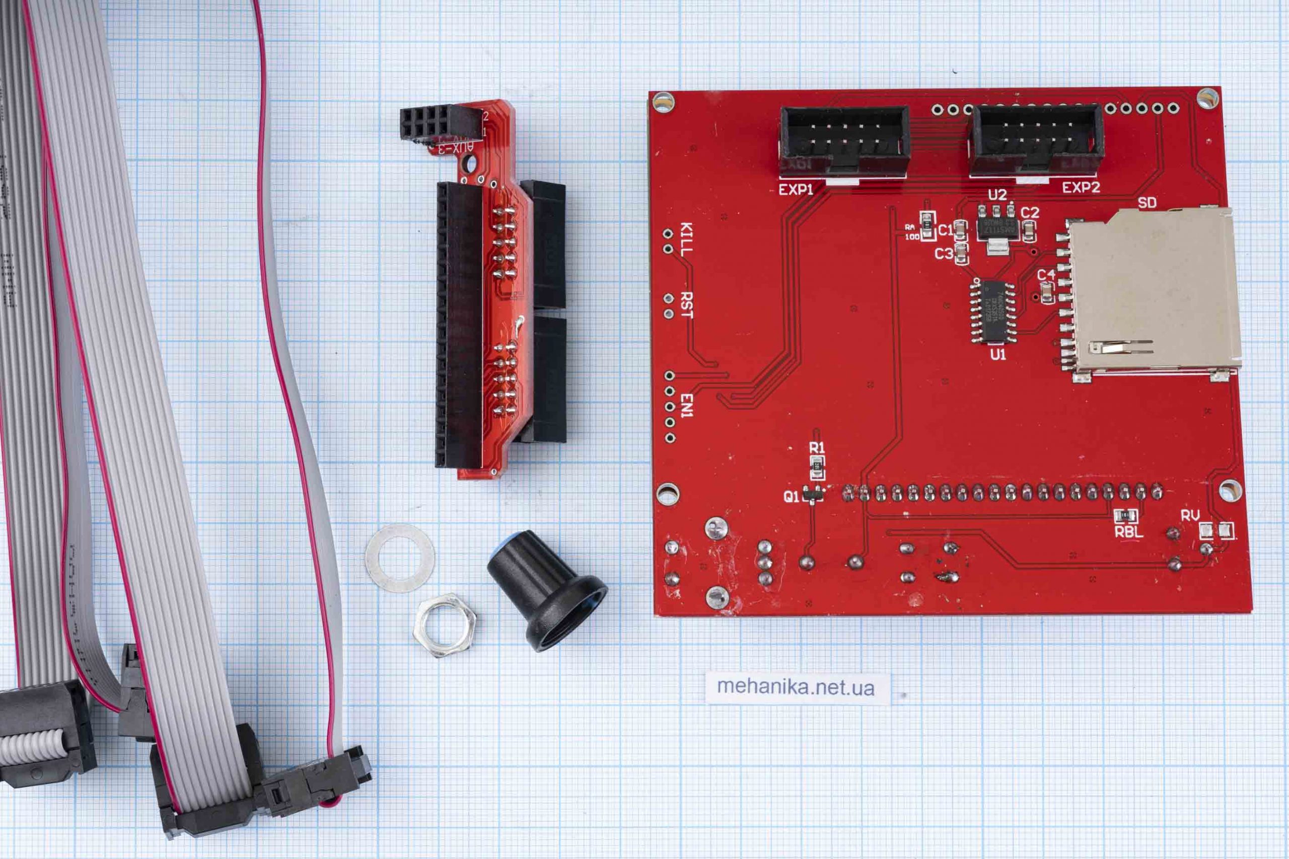 Контролер (панель керування)3D-принтера RAMPS 1.4 LCD 12864 зі шлейфами