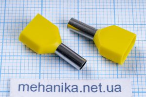 Клема-трубчастий наконечник, ізольований, двопровідний TE2508