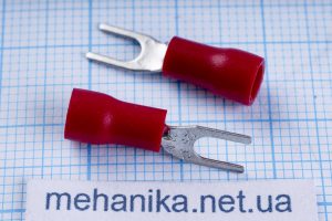 Клема - наконечник вилковий ізольований, SV1.25-3