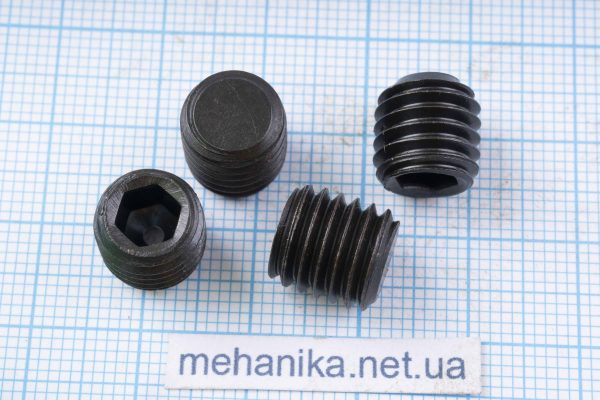 Потайний гвинт (гужон) із внутрішнім шестигранником, чорний