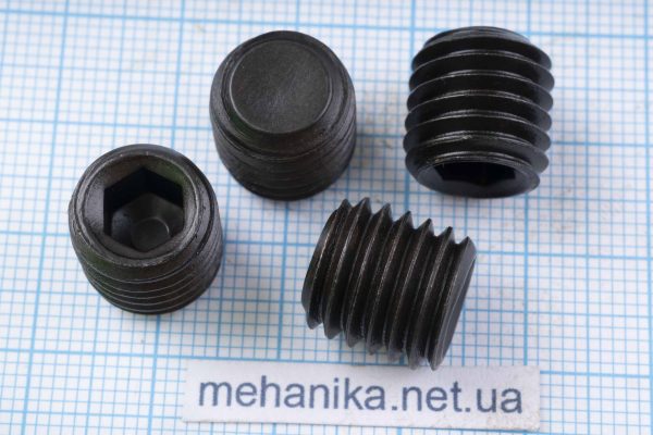Потайний гвинт (гужон) із внутрішнім шестигранником, чорний