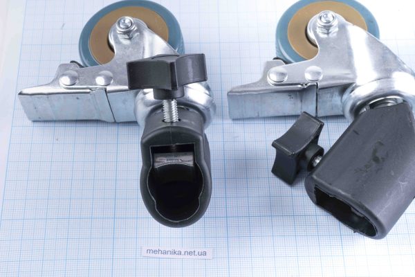 Колеса для студійних стійок та журавлів M11-036A (22-25мм), комплект 3 шт