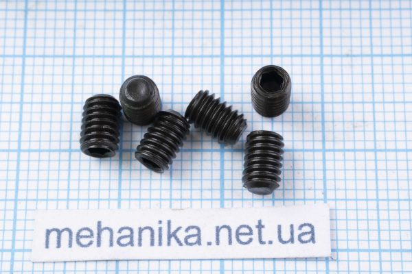 Потайний гвинт (гужон) із внутрішнім шестигранником, чорний