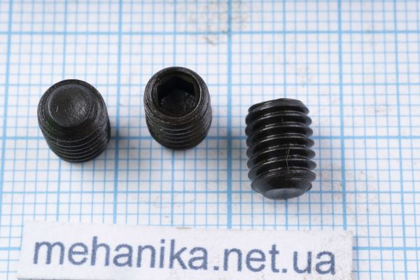 Потайний гвинт (гужон) із внутрішнім шестигранником, чорний