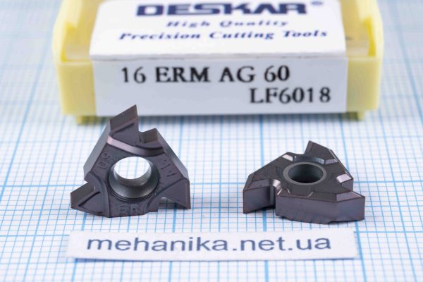 Вставка різьбонарізна (різець) 16ERM AG60 LF6018 DESCAR 55 HRC