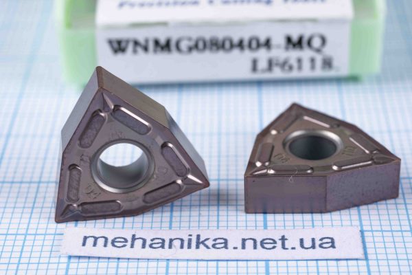 Вставка токарна WNMG080404-MQ LF6118 DESCAR 60 HRC, двохстороння