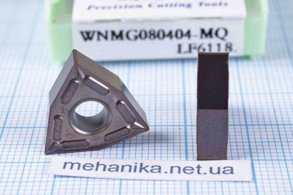 Вставка токарна WNMG080404-MQ LF6118 DESCAR 60 HRC, двохстороння