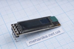 OLED дисплей графічний SSD1306 I2C 0.91" 128x32 Arduino AVR STM32 (білий)