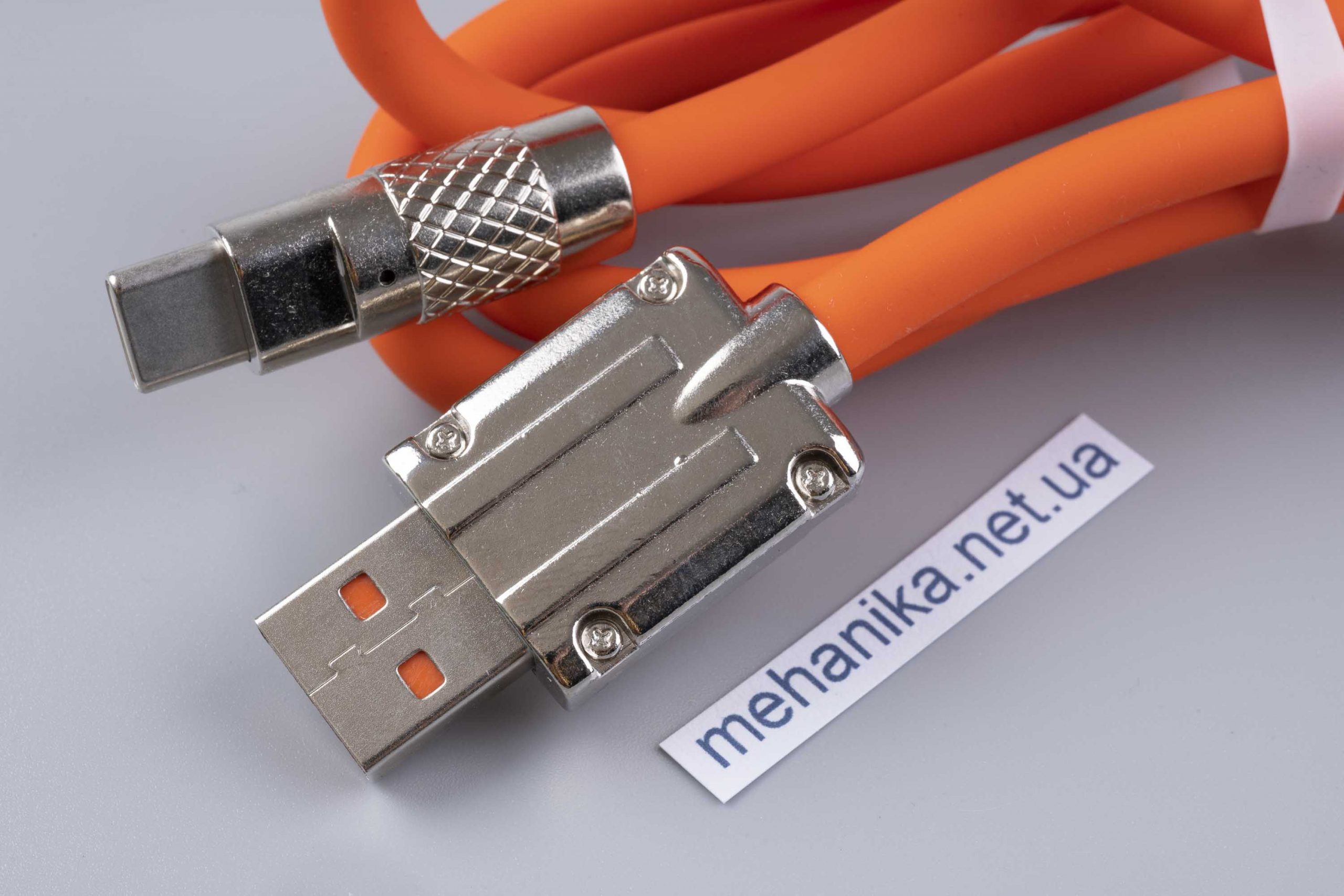 Кабель USB AM/USB Type-C, силіконовий, 95 см, 6А