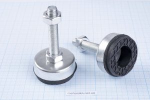 Опора для верстатів D40, жорстка, плоска, шпилька M10