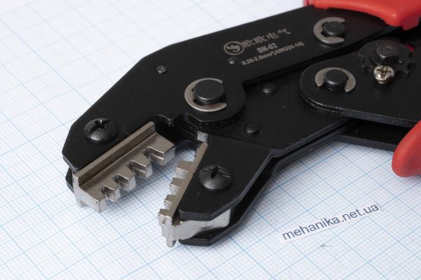 Кліщі для обтиску (кримпер) ізольованих наконечників SN-02 (RV, SV, BV 0.25-2.5 мм²)