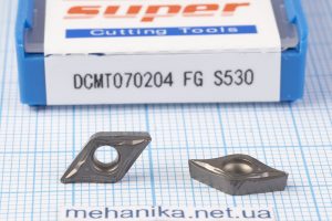 Вставка токарна (різець) DCMT070204 FG S530 SUPER 55 HRC