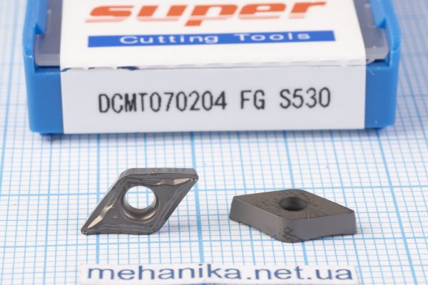 Вставка токарна (різець) DCMT070204 FG S530 SUPER 55 HRC