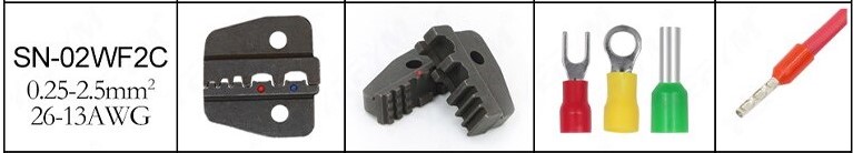 Кліщі для обтиску (кримпер) ізольованих наконечників SN-02WF2C (0.25-2.5 мм²)
