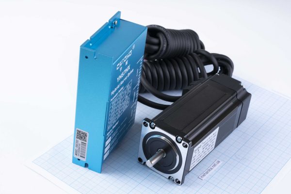 Кроковий двигун з енкодером Nema23(57) CNYOHO 57BYGH112EC-1000 3.6Nm, 3.0А + гібридний серводрайвер CNYOHO YH57HX