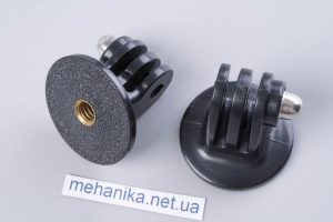 Перехідник-адаптер для екшн-камер (GoPro) з різьбою 1/4'', 3 вушка