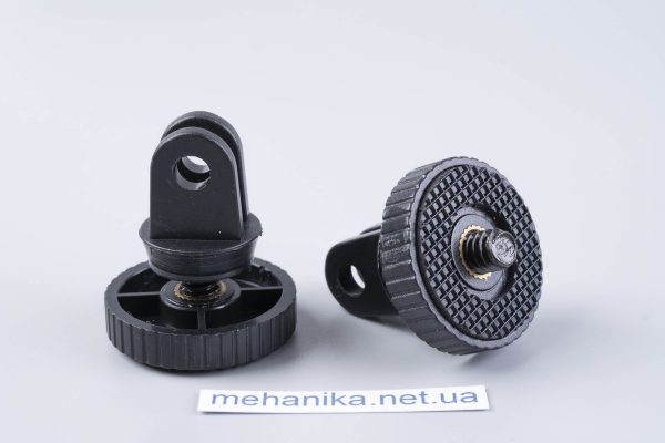 Перехідник-адаптер для екшн-камер (GoPro) з гвинтом 1/4", 2 вушка