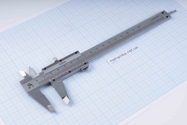 Штангенциркуль 0-150 мм, ціна поділки 0.02 мм, лінійний