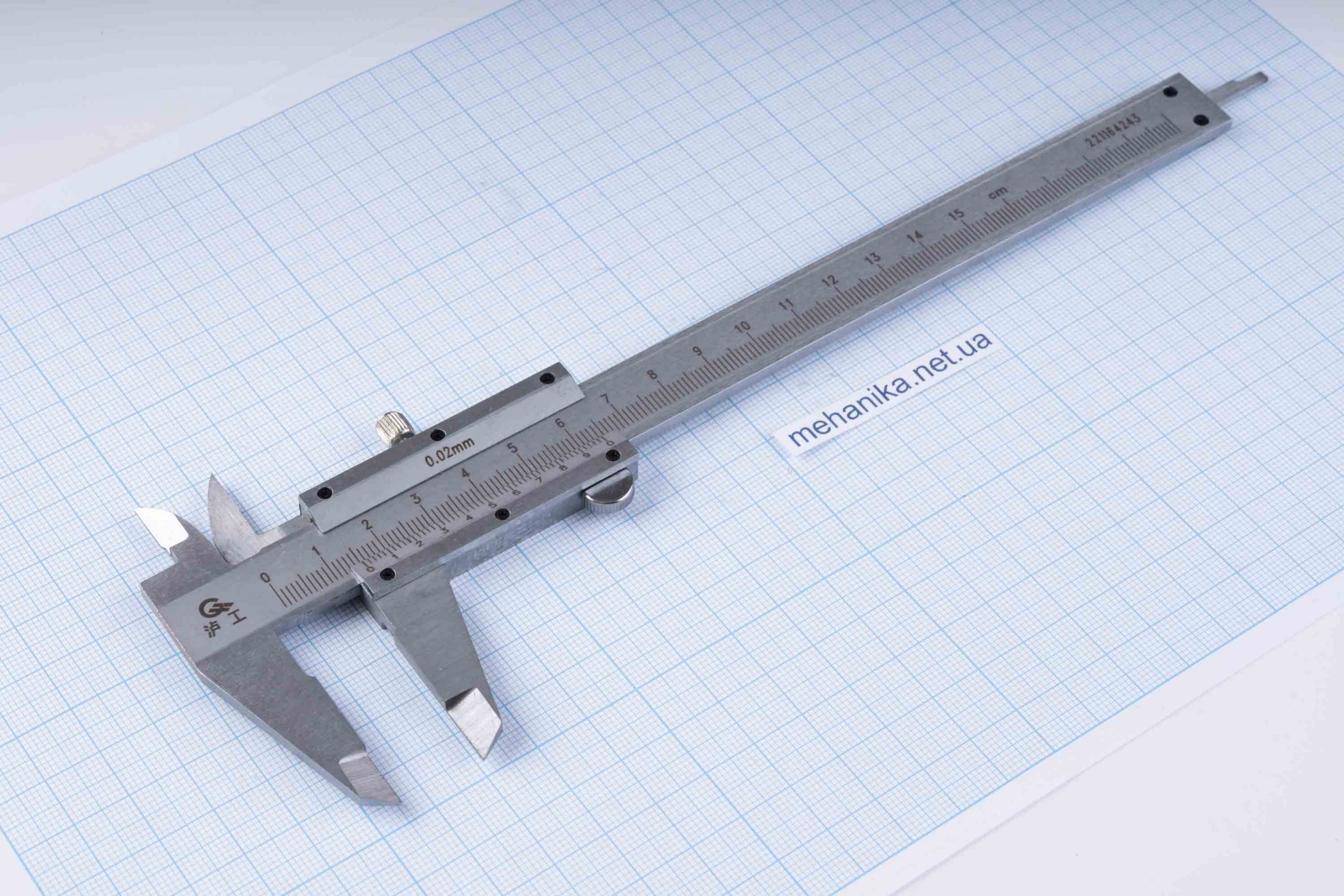 Штангенциркуль 0-150 мм, ціна поділки 0.02 мм, лінійний