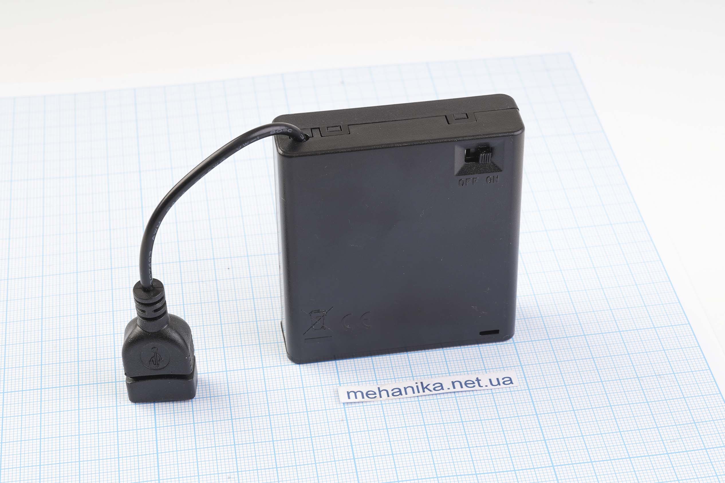 Портативний зарядний пристрій (повербанк/powerbank) на пальчикових батарейках АА з інтерфейсом USB