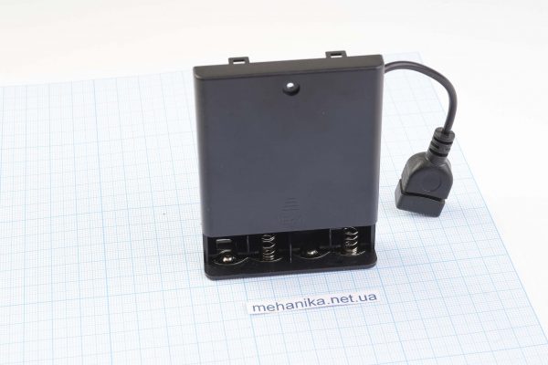 Портативний зарядний пристрій (повербанк/powerbank) на пальчикових батарейках АА з інтерфейсом USB