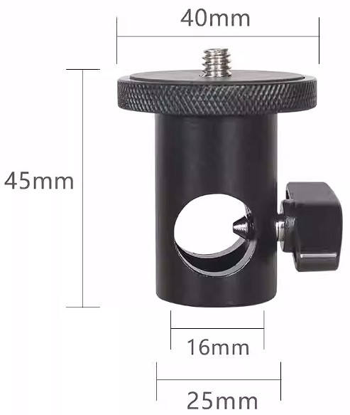 Перехідник-адаптер для фототехніки 1/4-20″ Male (тато)-5/8" Female (16 мм)