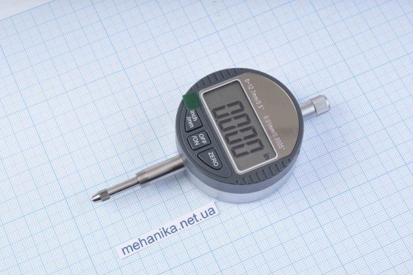 Індикатор годинникового типу, цифровий, 0-12.7 мм, -/+0.01 мм