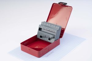 Металевий футляр-органайзер для зберігання свердел 1-10 мм, 19 свердел