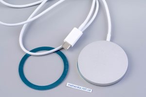 Бездротовий зарядний пристрій з підтримкою Magsafe 15W, Type-C, 100 см, сріблястий колір