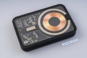 Повербанк з безпровідною зарядкою 10000 mAh, магніт Magsafe, 20W, прозора панель