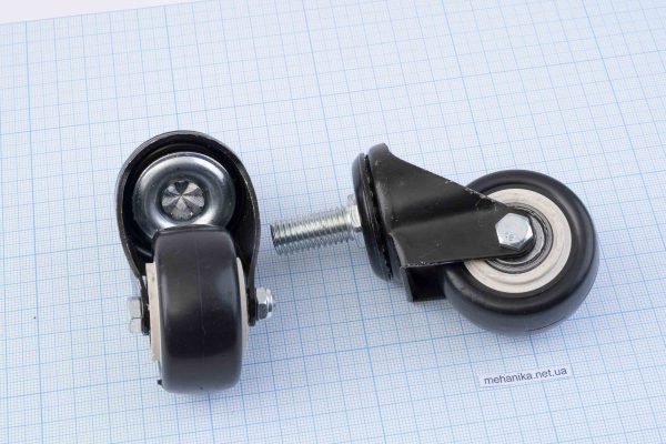 Колесо поворотне універсальне D50, різьбовий кронштейн