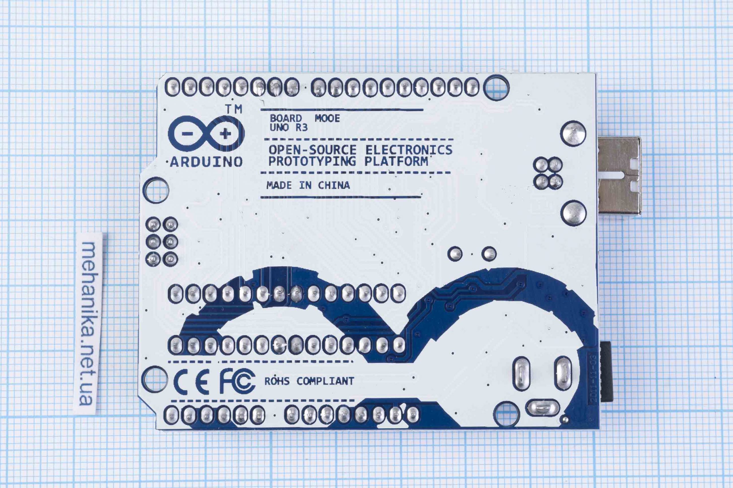 Плата мікроконтролера Arduino UNO R3 ATmega328P CH340G, USB Type-B