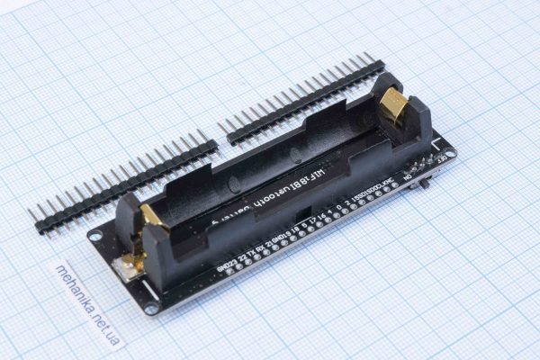 Плата ESP WROOM 32 WIFI + Bluetooth, ESP32, чіп CH9102, microUSB, з відсіком для 18650