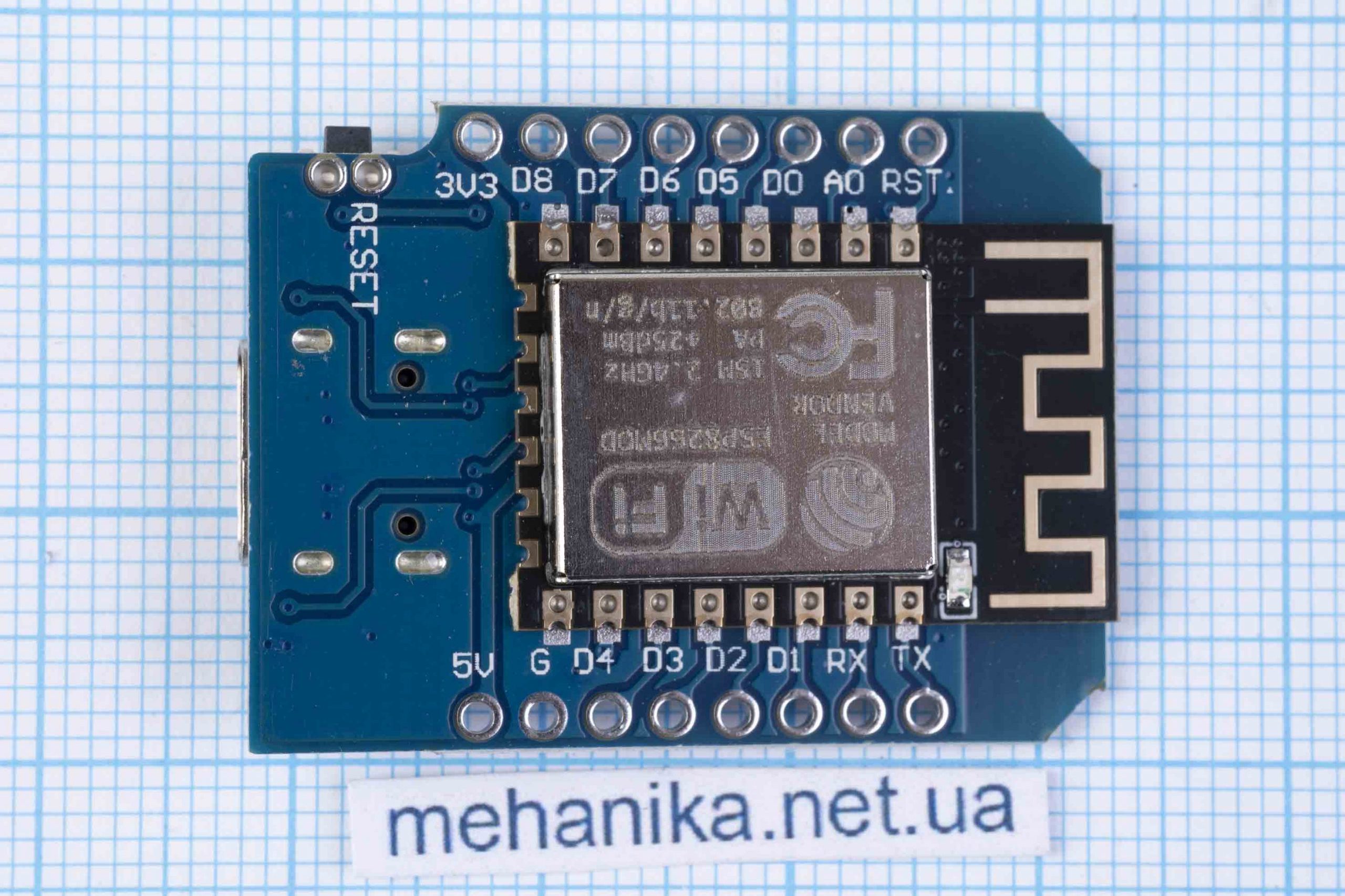 Модуль плата WeMos D1 mini, ESP8266, Type-C