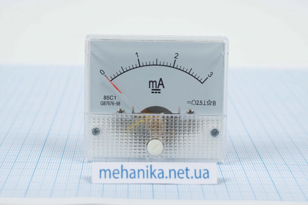 Міліамперметр постійного струму 3mA (стрілковий)