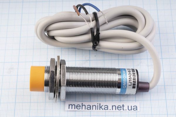 Індуктивний датчик наближення LJ18A3-8-Z-BX NPN NO, DC6-36V, (3 дроти)