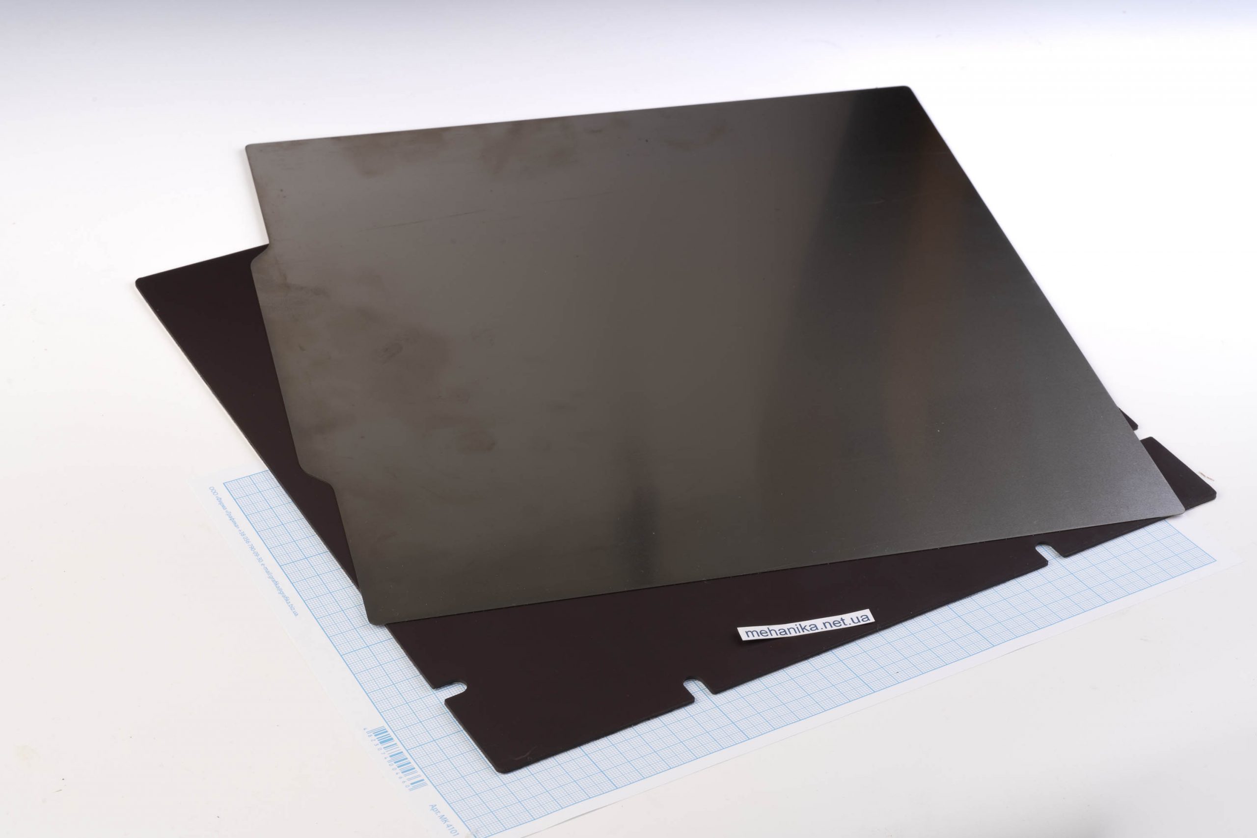 Гнучка сталева пластина для столу 3D принтера, магнітна - 305x305 мм