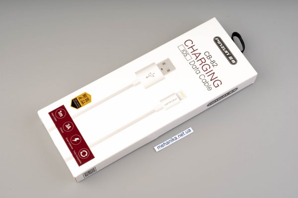 Кабель USB AM/iPhone (iPad) Lighting, 100 см, 3А, CB-82