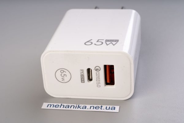 Зарядний пристрій 65W GaN, швидка зарядка для телефона iPhone QC5.0+PD33W, ноутбука