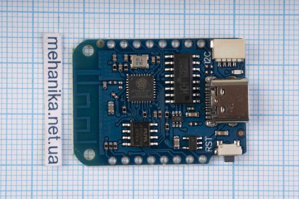 Модуль плата LOLIN WeMos D1 Mini V4.0.0 ESP8266+CH340C Type-C