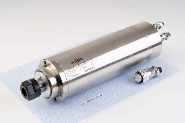 Шпиндель GDZ-80-2.2(4) (2.2kW, d80мм), цанга ER20, з рідинним охолодженням