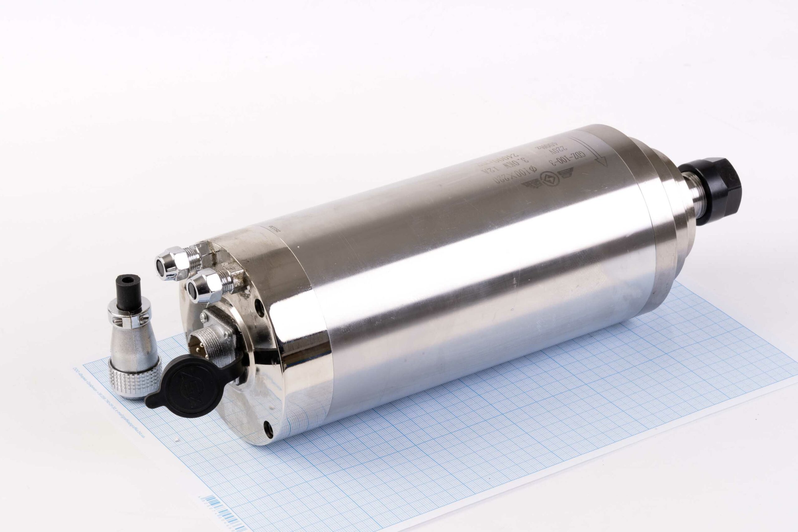 Шпиндель GDZ-100-3 (3.0kW, d100x220мм), цанга ER20, з рідинним охолодженням