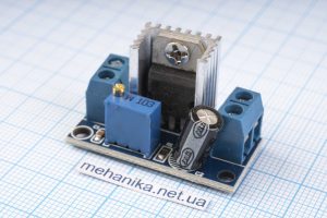 Перетворювач напруги знижуючий DC-DC LM317, 4.2-40V/1.2-37V 3A, без регулювання струму
