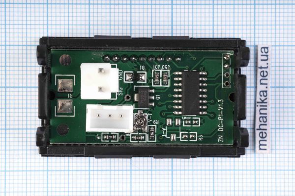Вольтметр + амперметр цифровий ZN-DC-P1-V1.3 100А, живлення 5-30V постійного струму, без шунту
