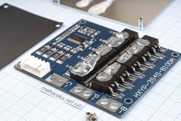 BMS-контролер заряду HX-4S-B100A для LiFePO4, 4S/100A/12.8-14.4V