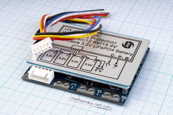 BMS-контролер заряду HX-4S-B100A для LiFePO4, 4S/100A/12.8-14.4V