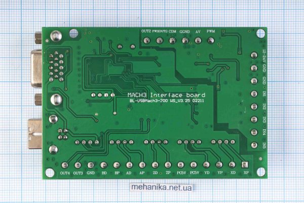 Плата управління ЧПУ + кабель, MACH3 V3.25 USB контролер, COM-порт 5 осей