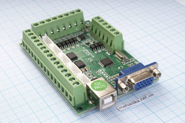 Плата управління ЧПУ + кабель, MACH3 V3.25 USB контролер, COM-порт 5 осей