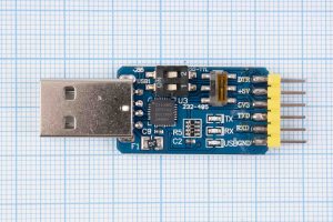 Перехідник (конвертер, адаптер, перетворювач) інтерфейсів USB, TTL, UART, RS232, RS485 на CP2102 (6in1)/USB-A