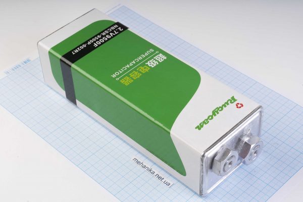 Cуперконденсатор (іоністор) RUCYCAN 2.7V/9500F, NBCSR-9500P-002R7, 6.0Wh